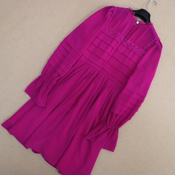 Ted Baker Arrebel Lace Trim Dress Embroidered - Picture 8 of 14